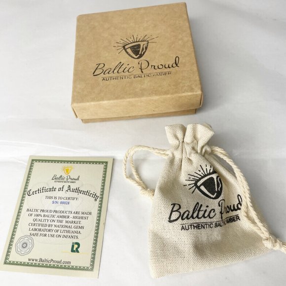 Authentic Baltic Amber Cognac Beaded Necklace 18" - Picture 2 of 16